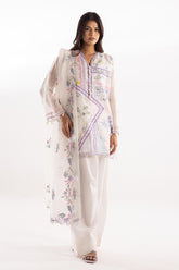 Stitched Lawn Muzlin Suit