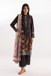 Stitched Lawn Muzlin Suit