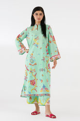 Stitched Printed Lawn Shirt+ Culotte