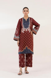 Stitched Printed Lawn Shirt+ Culotte