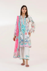 Stitched Printed Muzlin Suit