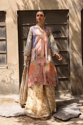 Stitched Embroidered Raw Silk Suit