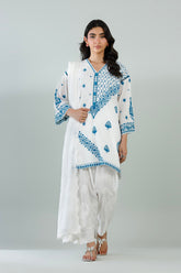 Stitched Embroidered Lawn Shirt + Shalwar