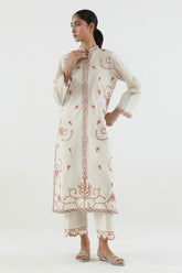 Stitched Embroidered Lawn Shirt+ Culotte