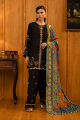 Unstitched Linen Muzlin 3 Piece Suit