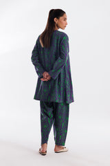 Stitched Printed Khaddar Shirt + Shalwar