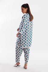 Stitched Printed Lawn Shirt + Culotte