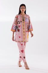 Stitched Printed Khaddar Shirt + Shalwar