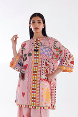 Stitched Printed Khaddar Shirt + Shalwar