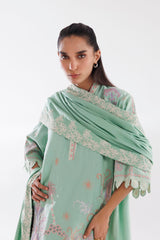 Stitched Khaddar Muzlin Suit