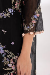 Stitched Embroidered Muzlin Lawn Suit