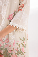 Stitched Embroidered Muzlin Lawn Suit