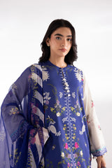 Stitched Embroidered Muzlin Lawn Suit