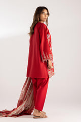 Stitched Embroidered Muzlin Lawn Suit