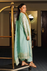 Stitched Embroidered Cotton Slub Shirt