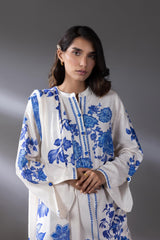 Stitched Printed Linen Shirt