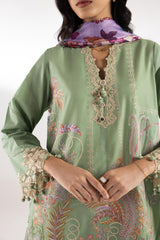 Stitched Luxury Lawn Suit