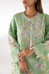 Stitched Luxury Lawn Suit