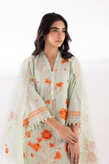 Stitched Muzlin Lawn Suit