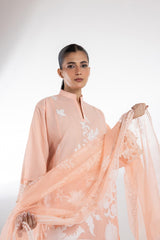 Stitched Muzlin Lawn Suit