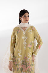 Stitched Muzlin Embroidered Lawn Suit