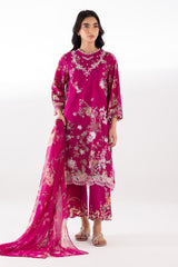 Stitched Lawn Muzlin Suit