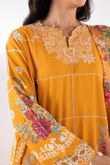 Stitched Lawn Muzlin Suit