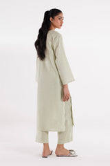 Stitched Dyed Lawn Shirt + Culotte