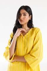 Stitched Dyed Brochia Shirt + Culotte