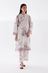 Stitched Printed Slub Shirt + Culotte