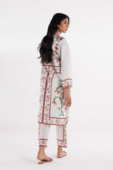 Stitched Printed Lawn Shirt + Culotte
