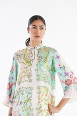 Stitched Printed Linen Shirt + Shalwar