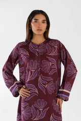 Stitched Printed Viscose Shirt + Culotte