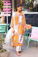 Stitched Printed Lawn Shirt + Dupatta