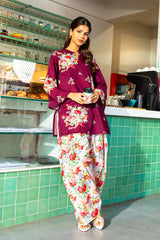 Stitched Printed Lawn Shirt + Shalwar