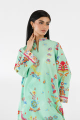 Stitched Printed Lawn Shirt+ Culotte