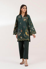 Stitched Printed Lawn Shirt+ Culotte