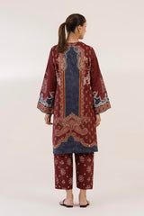Stitched Printed Lawn Shirt+ Culotte