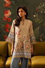 Stitched Embroidered Raw Silk Shirt+ Shalwar