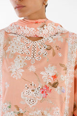 Stitched Embroidered Lawn Suit