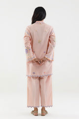 Stitched Embroidered Lawn Shirt+ Culotte