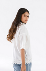 Embroidered Slub Shirt