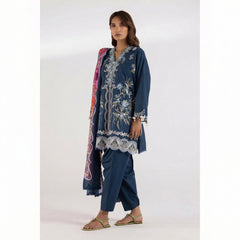 Stitched Luxury Lawn Suit