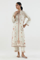 Stitched Embroidered Lawn Shirt+ Culotte