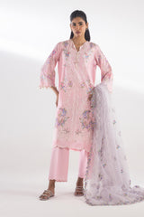 Stitched Luxury Lawn Suit