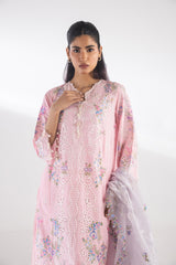 Stitched Luxury Lawn Suit